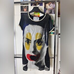 JCDC by Jean-Charles de Castelbajac “Frankenstein’s Wife” Sequin Pearl Dress